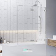 Шторка для ванной Radaway Euphoria PND 140 правая прозрачное стекло/хром 10008140-01-01R