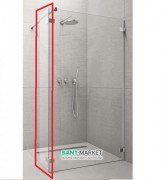 Стенка душевая боковая Radaway Euphoria Walk-in  SW 30 хром прозрачное стекло 383160-01-01