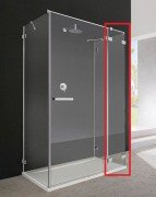 Стенка душевая фронтальная Radaway Euphoria KDJ+S Front Wall 221 правая хром прозрачное стекло 383221-01R