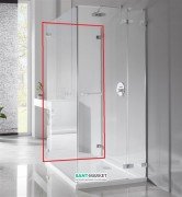 Стенка душевая Radaway Euphoria S2 70 хром прозрачное стекло 383033-01