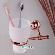 Cтакан для зубних щіток Flab Polo il Classico Bronzo настінний матове скло / латунь бронза 512 Bronzo