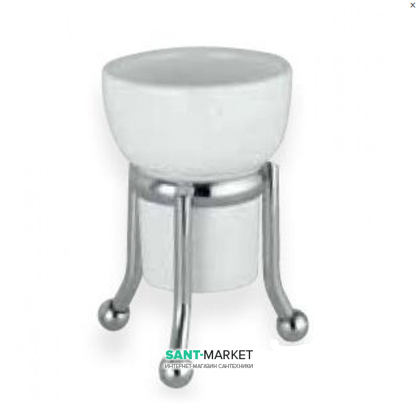 Cтакан для зубных щеток Flab Rio il Classico настольный керамика/латунь белый/хром 479/B CHR