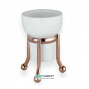 Cтакан для зубных щеток Flab Rio il Classico Bronzo настольный керамика/латунь белый/бронза 479/B Bronzo