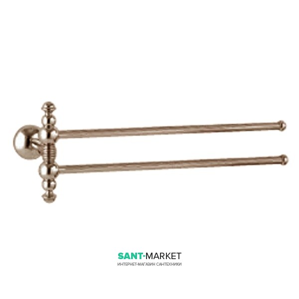 Тримач для рушників FLAB Polo il Classico Bronzo подвійний поворотний настінний латунь бронза 2290 Bronzo