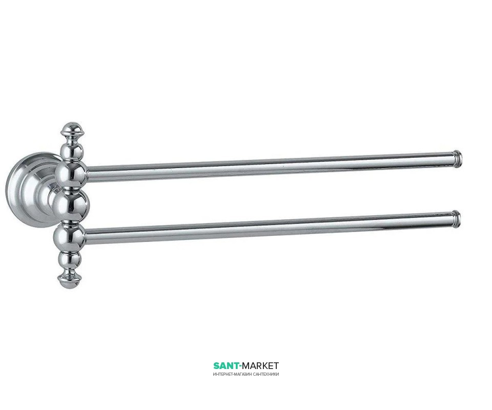 Тримач для рушників FLAB Rio il Classico подвійний поворотний настінний латунь хром 2288 CHR