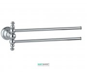 Держатель для полотенец FLAB Rio il Classico двойной поворотный настенный латунь хром 2288 CHR