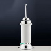 Ёршик для унитаза Flab Rio il Classico напольный керамика/латунь белый/хром 475 CHR