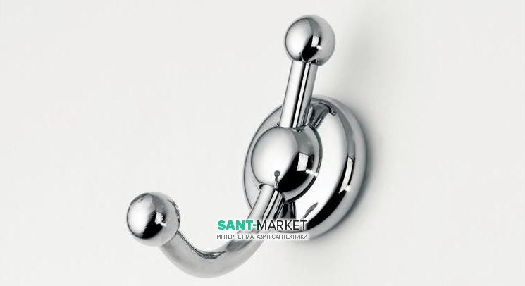 Крючок для ванной Flab Rio il Classico двойной металл хром 476 CHR