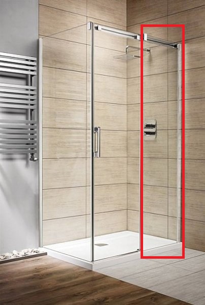 Стенка душевая фронтальная Radaway Espera KDJ Wall 450 правая хром прозрачное стекло 380230-01R