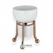 Cтакан для зубных щеток Flab Rio il Classico Bronzo настольный керамика/латунь белый/бронза 479/B Bronzo