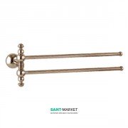 Держатель для полотенец FLAB Polo il Classico Bronzo двойной поворотный настенный латунь бронза 2290 Bronzo