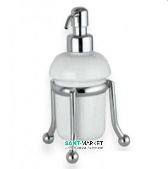 Дозатор для рідкого мила Flab Rio il Classico настільний кераміка / латунь білий / хром 479 / D CHR