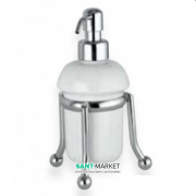 Дозатор для жидкого мыла Flab Rio il Classico настольный керамика/латунь белый/хром 479/D CHR