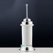 Ёршик для унитаза Flab Rio il Classico напольный керамика/латунь белый/хром 475 CHR