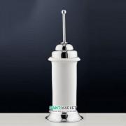 Ёршик для унитаза Flab Rio il Classico напольный керамика/латунь белый/хром 475 CHR