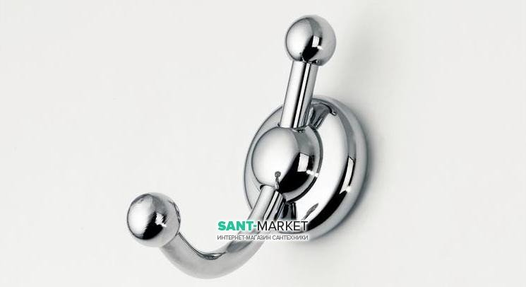 Крючок для ванной Flab Rio il Classico двойной металл хром 476 CHR
