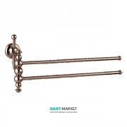 Держатель для полотенец FLAB Rio il Classico Bronzo 35 см двойной поворотный настенный латунь бронза 2288 Bronzo