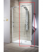 Стенка душевая фронтальная Radaway Espera DWJ Wall 500 правая хром прозрачное стекло 380211-01R