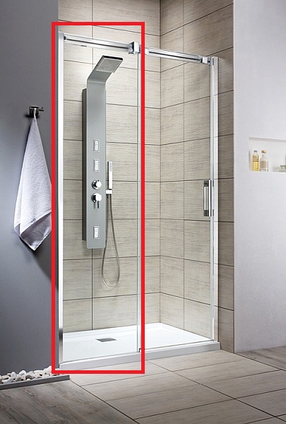 Стенка душевая фронтальная Radaway Espera DWJ Wall 750 левая хром прозрачное стекло 380216-01L