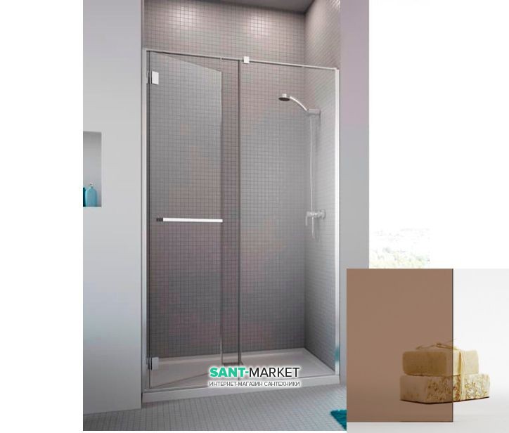 Душевая дверь Radaway Carena DWJ 120 левая хром коричневое стекло 34332-01-08NL