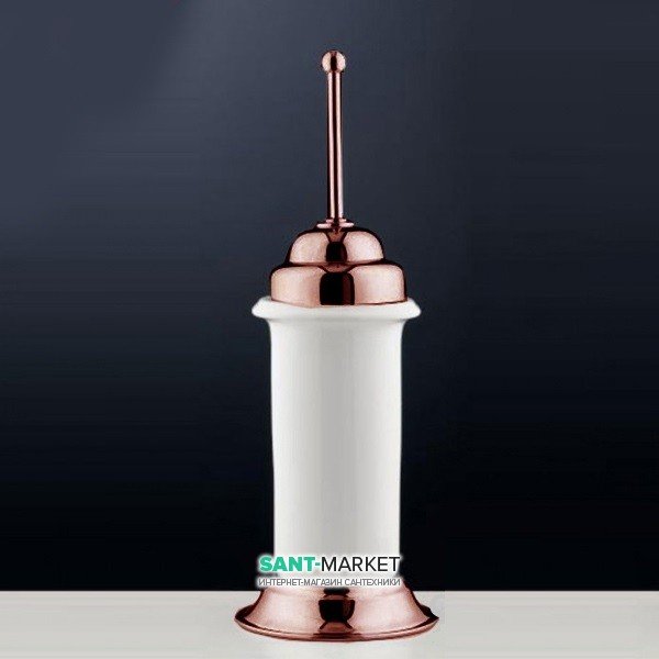 Йоржик для унітазу Flab Rio il Classico Bronzo підлоговий кераміка / латунь білий / бронза 475 Bronzo