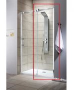 Стенка душевая фронтальная Radaway Espera DWJ Wall 500 правая хром прозрачное стекло 380211-01R