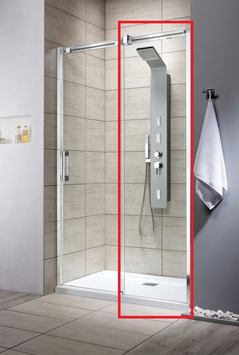 Стенка душевая фронтальная Radaway Espera DWJ Wall 450 правая хром прозрачное стекло 380210-01R