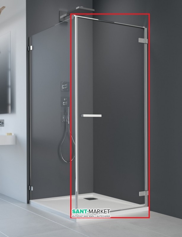Душові двері Radaway Arta KDJ I 90 права хром прозоре скло 386082-03-01R