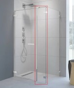 Стінка душова фронтальна Radaway Arta KDS I 410 ліва хром прозоре скло 386102-03-01L