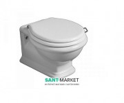 Унитаз подвесной безободковый Simas Lante 38.5х53 см санфаянс белый LA18