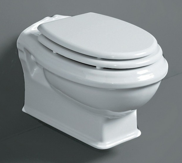 Унитаз подвесной Simas Arcade 37х51 см с сиденьем Soft Close белый AR841 + AR006