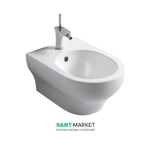 Биде подвесное Olympia Clear 36х50 см санфаянс белый 17CL