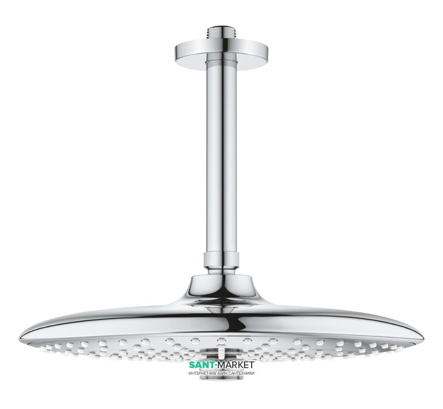 Верхній душ Grohe Euphoria Ø 260 мм з кронштейном хром 26461000