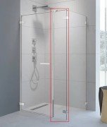 Стенка душевая фронтальная Radaway Arta KDS I 410 левая хром прозрачное стекло 386102-03-01L