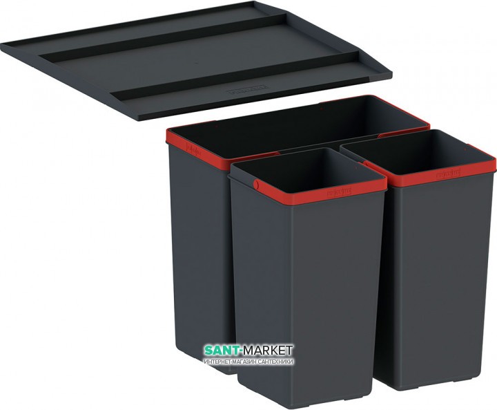 Сортер для отходов Franke EasySort 450-1-2 черный 121.0494.150