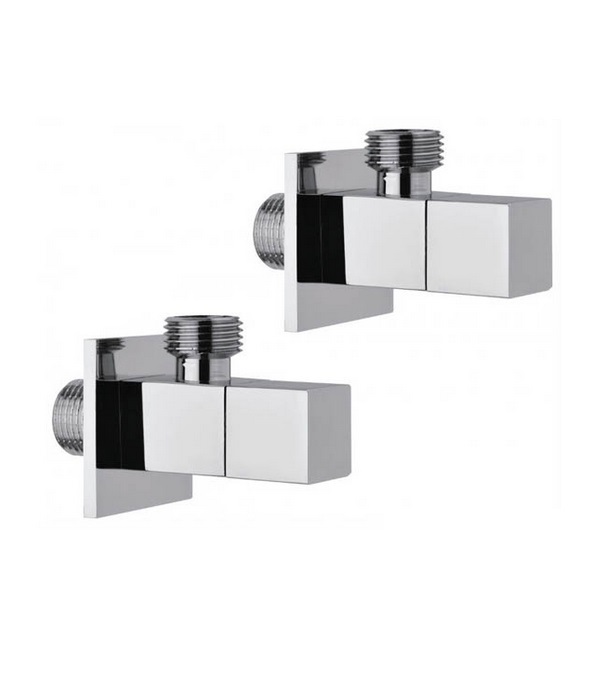 Комплект запірних вентилів GRB Quadro хром 021050