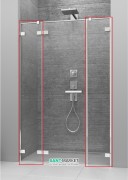 Комплект фронтальных стенок Radaway Arta DWJS 322L хром прозрачное стекло 386122-03-01L