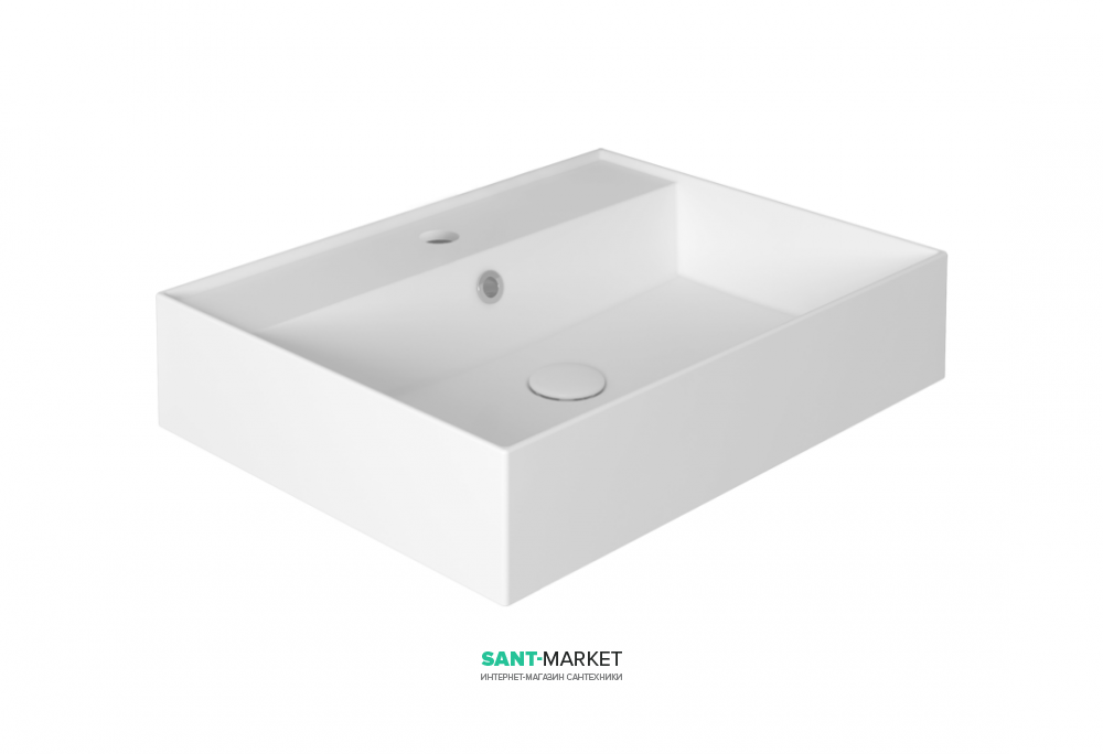 Раковина для ванной комнаты Simas Agile подвесная 610х460 мм санфаянс белый AG61