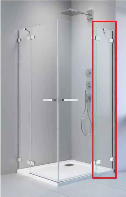 Стенка душевая фронтальная Radaway Arta KDD II 235 правая хром прозрачное стекло 386170-03-01R
