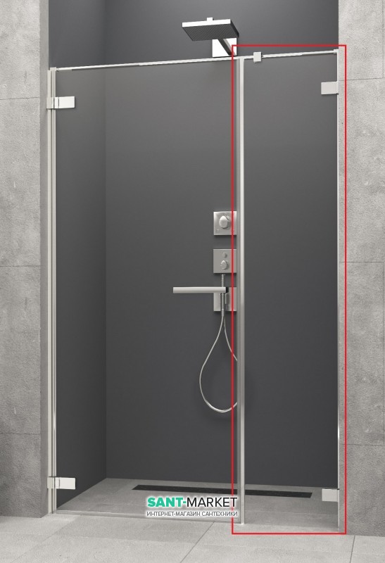 Стенка душевая фронтальная Radaway Arta DWS 415 левая хром прозрачное стекло 386092-03-01L