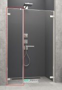Стенка душевая фронтальная Radaway Arta DWS 415 правая хром прозрачное стекло 386092-03-01R