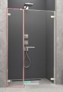 Стінка душова фронтальна Radaway Arta DWS 315 права хром прозоре скло 386091-03-01R