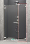 Стенка душевая фронтальная Radaway Arta DWS 415 левая хром прозрачное стекло 386092-03-01L