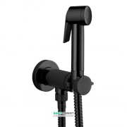 Гигиенический душ со встраиваемым прогрессивным смесителем Bossini Paloma Flat латунь черный матовый E37015B00073015