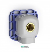 Скрытый встраиваемый корпус соединительный уголок Hansa Matrix латунь 4404 0000