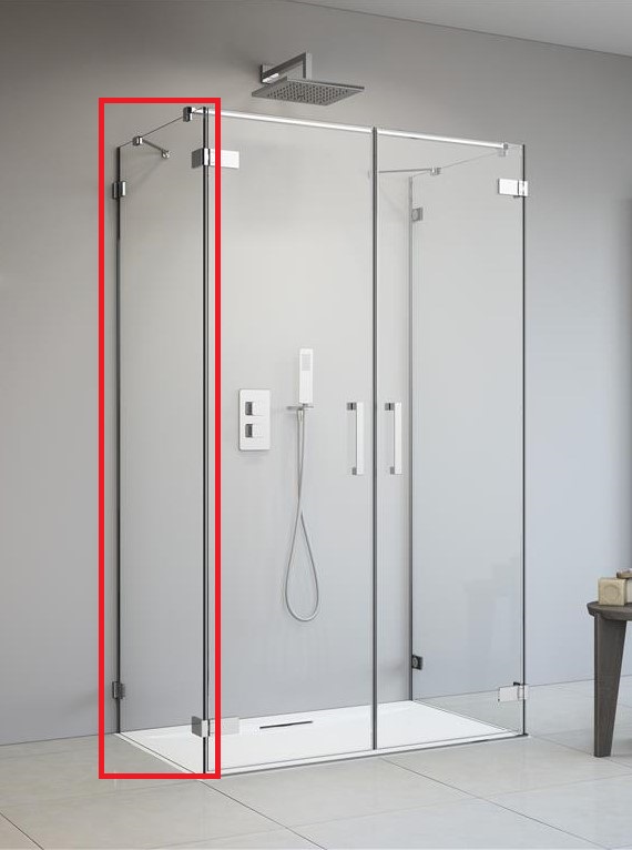 Стенка душевая боковая Radaway Arta S2 70 хром прозрачное стекло 386109-03-01