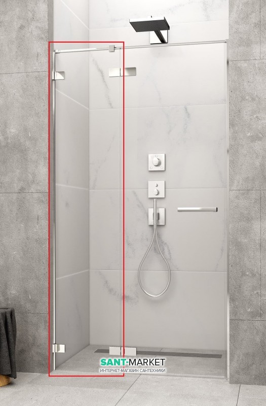 Стенка душевая фронтальная Radaway Arta DWJ II 423 левая хром прозрачное стекло 386013-03-01L