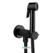 Гігієнічний душ з вбудованим прогресивним змішувачем Bossini Paloma Flat латунь чорний матовий E37015B00073015