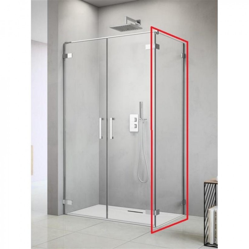 Стінка душова бічна Radaway Arta S2 80 хром прозоре скло 386110-03-01
