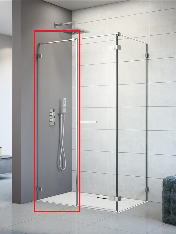 Стінка душова фронтальна Radaway Arta KDS II 515 хром прозоре скло 386104-03-01